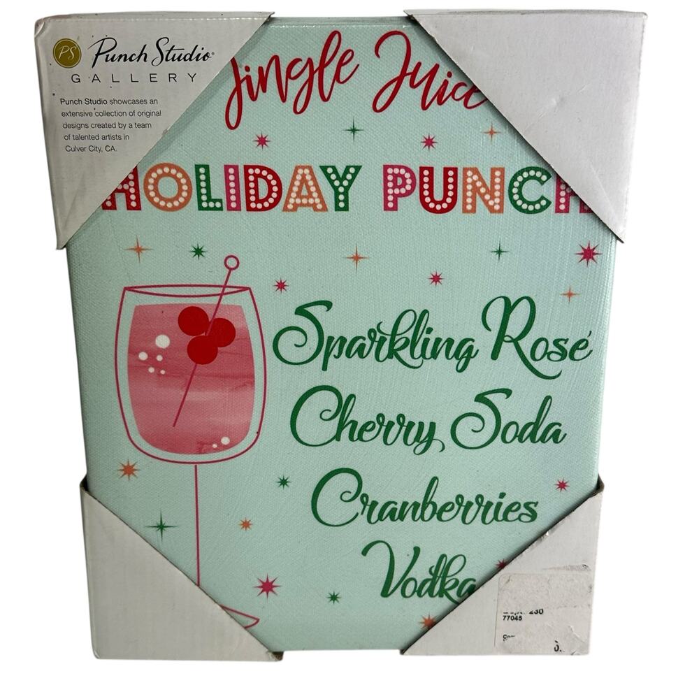 Punch studio gallery jingle juice holiday punch wall art